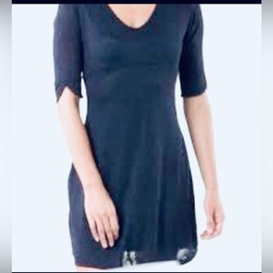 Mountain Hardwear active dress chevron navy blue Sz S